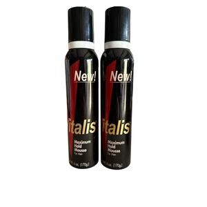 2x Vitalis Maximum Hold Mousse Men 6oz vintage og discontinued